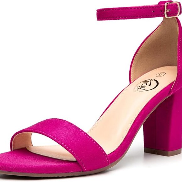 Trary 3" Block Heel Sandals in Rose Pink - Picture 10 of 10